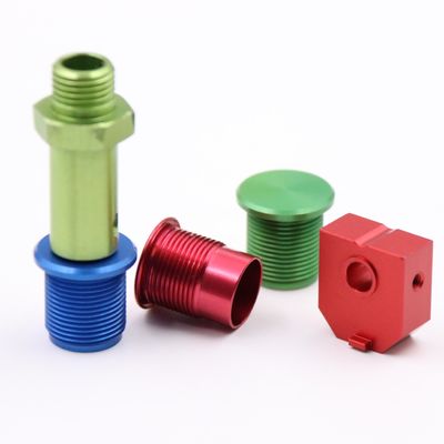 Green Red CNC Aluminum Parts Precision Numerical Control Machining