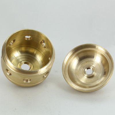 Lamp Cnc Machining Brass Parts CNC Drilling And Tapping Precision Brass Components